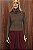 Blusa Tricot Modal Dedinho Verde Musgo - Imagem 3