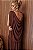 Vestido Longo Cauda Costas Malha Marrom - Imagem 14