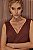 Vestido Longo Cauda Costas Malha Marrom - Imagem 13