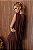 Vestido Longo Cauda Costas Malha Marrom - Imagem 5