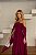 Vestido Longo Manga Drapeada Fucsia - Imagem 7