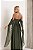 Vestido Longo Manga Drapeada Verde - Imagem 4