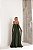 Vestido Longo Manga Drapeada Verde - Imagem 2