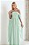 Vestido Longo Manga Drapeada Tiffany - Imagem 3