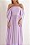 Vestido Longo Manga Drapeada Lilas - Imagem 8