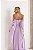 Vestido Longo Manga Drapeada Lilas - Imagem 4