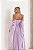 Vestido Longo Manga Drapeada Lilas - Imagem 9