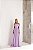 Vestido Longo Manga Drapeada Lilas - Imagem 6