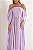 Vestido Longo Manga Drapeada Lilas - Imagem 5