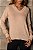 Blusa Tricot Interno Fluffy Lilian Areia - Imagem 3