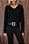 Blusa Tricot Interno Fluffy Lilian Preto - Imagem 3