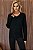 Blusa Tricot Interno Fluffy Lilian Preto - Imagem 4