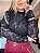 Blusa Renda Aveludada Preta - Imagem 5