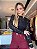 Blusa Renda Aveludada Preta - Imagem 4