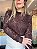 Blusa Renda Aveludada Marrom - Imagem 10