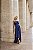 Vestido Longo Busto Pregas Elena Azul - Imagem 8