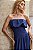Vestido Longo Busto Pregas Elena Azul - Imagem 5