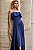 Vestido Longo Busto Pregas Elena Azul - Imagem 4