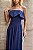 Vestido Longo Busto Pregas Elena Azul - Imagem 7
