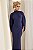 Vestido Longo Capa Scalla Azul marinho - Imagem 7