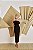 Vestido Midi Busto Geométrico Preto - Imagem 4