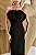 Vestido Midi Busto Geométrico Preto - Imagem 2