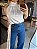 Blusa Poa Cetim Faixa Meli Off - Imagem 2