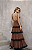 Vestido Longo em Camadas com Renda Poa Fafah Marrom - Imagem 2