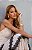 Vestido Longo em Camadas com Renda Poa Fafah Creme - Imagem 4