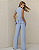 Conjunto Blusa Faixa e Pantalona Alfaiataria Tatyane Azul - Imagem 2