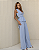 Conjunto Blusa Faixa e Pantalona Alfaiataria Tatyane Azul - Imagem 4