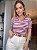Blusa Bohemia Stripe Rosa - Imagem 1