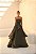 Vestido Longo Assimétrica Verde Musgo Liora - Imagem 3