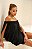 Vestido Curto Drapeado Naves Preto - Imagem 4