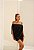 Vestido Curto Drapeado Naves Preto - Imagem 12