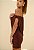 Vestido Curto Drapeado Naves Marrom - Imagem 11