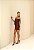 Vestido Curto Drapeado Naves Marrom - Imagem 8
