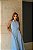 Vestido Gola Botoes Azul - Imagem 5