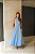 Vestido Gola Botoes Azul - Imagem 4