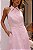 Vestido Gola Botoes Rosa - Imagem 4