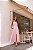 Vestido Gola Botoes Rosa - Imagem 1