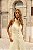 Vestido Gola Botoes Amarelo - Imagem 4