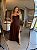 Vestido Longo Tomara Que Caia Dream Elegante Marrom - Imagem 5