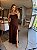 Vestido Longo Tomara Que Caia Dream Elegante Marrom - Imagem 3