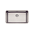 Cuba de embutir Tramontina Design Collection Quadrum Undermount em Aço Inox com Acabamento Acetinado 70 U 70x40 cm - Imagem 1