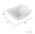 Cuba de Embutir Retangular de 35,5x48cm Branco Gelo - Deca - Imagem 2