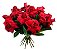 BOUQUET COMPACTO COM 24 ROSAS COLOMBIANAS - Imagem 1