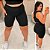 Bermuda Suplex Longa Preto Plus Size - Imagem 1