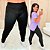 Calça Legging Suplex Preto Plus Size - Imagem 1