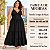 Vestido Alça Farm Liso Preto Plus Size - Imagem 6